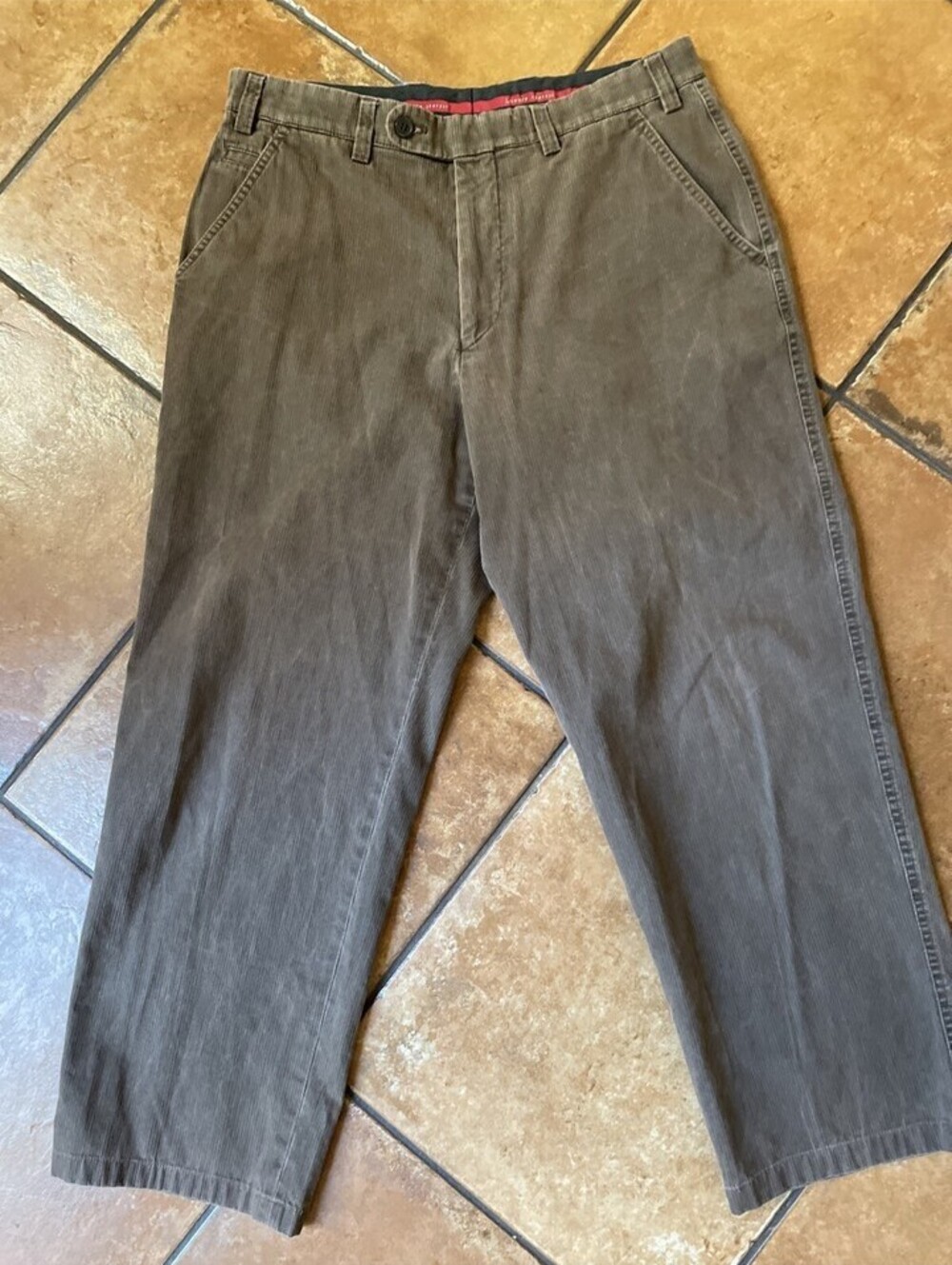 Hiltl Pants Brown Corduroy Chinos Germany Romania 32x27